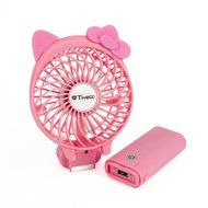 Tiveco Handheld USB Rechargeable Fan - V2 Black N29