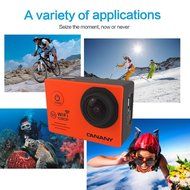 Sport Camera, Canany Wifi Action Camera 1080P HD 12MP 2.0Inch Bundle With 2 Batteries and FREE Accessories Kits... N44