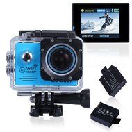 Sport Camera, Canany Wifi Action Camera 1080P HD 12MP 2.0Inch Bundle With 2 Batteries and FREE Accessories Kits... N45
