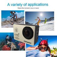 Sport Camera, Canany Wifi Action Camera 1080P HD 12MP 2.0Inch Bundle With 2 Batteries and FREE Accessories Kits... N47