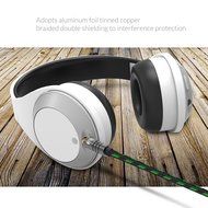 FRiEQ 3.5mm Male To Male Car and Home Stereo Cloth Jacketed Tangle-Free Auxiliary Audio Cable (4 Feet/1.2M) Fits... N5