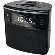 Sylvania SCR1986BT Bluetooth Clock Radio with USB ChargIng and Dual Alarm