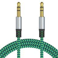 SoundPie 3.5mm Nylon Braid Contrast Color ShoeLace Auxiliary Audio Cable (5ft / 1.5m) AUX Cable for Headphones... N8
