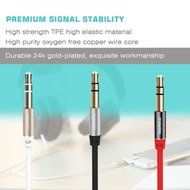 nkomax 3.5mm Gold Plated Premium Auxiliary Male To Male AUX Cable Suitable for iPad, iPhone, iPod, MP3 players...