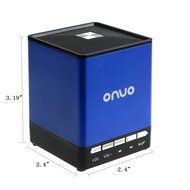 ONVO AJ-66 Blue Portable Wireless Bluetooth 4.0 Speaker Powerful Sound for Apple Devices &amp; Smartphones