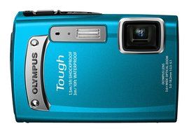OLYMPUS TG-320 TOUGH DIGITAL CAMERA BLUE - International Version (No Warranty) N4
