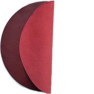 Genuine Leather Turntable Platter Mat - Dark Red N2