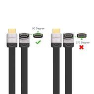 Ugreen Premium High Speed HDMI Cable with Ethernet Right Angle 90 Degree Down Supports 3D and Audio Return Compatible... N2