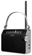 Sangean Compact Portable AM/FM Radio with Built-in Speaker, Earphone Jack, LED Tuning Indicator &amp; Carry Strap