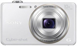 Sony Cyber-shot DSC-WX100 18.2 MP Digital Camera - White