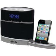 JENSEN JiMS-185i iPhone(R)/iPod(R) Docking Alarm Clock Radio with Night-Light