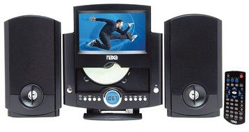 NAXA Electronics NDL-431 7-Inch Motorized DVD Micro System with PLL Digital AM/FM Radio