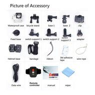 Besteye 2.0inch WIIFI Action Camera SONY Sensor with 32GB TF Card IR Remote 1080P 30FPS Sport Camera WIFI 12MP... N4