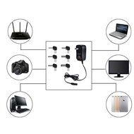 IKOCO 30W Universal AC/DC Adapter Switching Power Supply with Six Adaptor Plugs for 3V to 12V Electronics