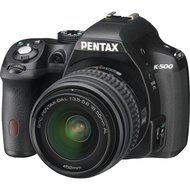 Pentax K-500 16MP Digital SLR Camera Kit with DA L 18-55mm f3.5-5.6 and 50-200mm Lenses (Black) N7
