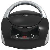 New SYLVANIA SRCD251-BLACK Portable CD Boom Box with AM/FM Radio