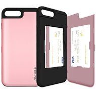 iPhone 7 Plus Case, SKINU [EUREKA] [Metal Slate] [Shockproof] [Dual Layer] [Card Slot] [Drop Protection] [Wallet... N10