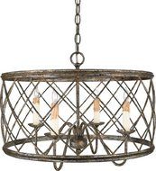 Quoizel RDY2821CS Dury 4-Light 14-1/2-Inch Height Chain Hung Pendant, Century Silver Leaf by Quoizel