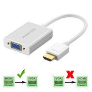 Ugreen Active HDMI to VGA Adapter Converter with Audio and Mirco USB Converter Premium Aluminum Case for Apple... N2