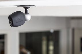Table/Ceiling Mount for 100% Wire-Free Cameras (VMA1100) for Arlo and Arlo Pro by Dropcessories (White) N9