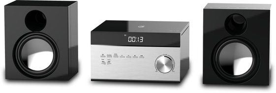 GPX HC225B Stereo Home Music System with CD Player &amp; AM/ FM Tuner, Remote Control