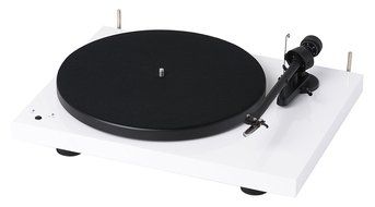Pro-Ject Audiophile Turntable, White/High Gloss (Debut RM (OM10) - White)