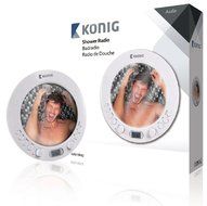 Konig AM/FM shower radio with mirror [HAV-SR42] N4