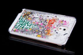 Galaxy Note 3 Case,Galaxy Note 3 Liquid Cover,PHEZEN Christmas Tree Santa Claus Design Cool Quicksand Moving Stars... N29