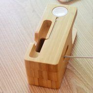Wooden Charge Dock Holder for Apple Watch Series 2 iwatch 2 and Apple iPhone 7 7 Plus 6s 6s Plus Docking Station...