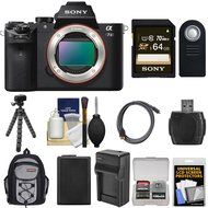Sony Alpha A7 II Digital Camera Body with FE 24-240mm Lens + 64GB Card + Battery + Charger + Backpack + Tripod... N3