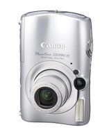 Canon Powershot SD990IS 14.7MP Digital Camera with 3.7x Optical Image Stabilized Zoom (Silver) N2