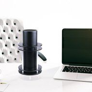 Stable Mount Stand for Amazon Echo Speaker - Protective Accessories (Clear Black) N3