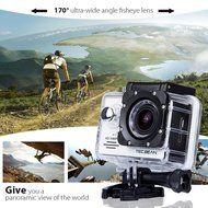TEC.BEAN EX5000 2.0inch 14MP WIFI Waterproof Action Camera Kit with Accessories (17 Items) - White N11
