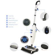 INLIFE Steam Pocket Mop and Sweeper Vacuum Cleaner All-in-One with 2 Mop Pads for Hard Wood Floors, Tile, Laminate