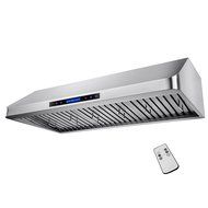 AKDY&reg; 48" Under Cabinet Kitchen Cooking Vent LED Touch Control Stainless Steel Range Hood w/Remote Control N4
