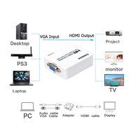 COWEEN VGA to HDMI Adapter Full HD VGA to HDMI Converter With Audio Video Adapter 1080P VGA2HDMI for PC Laptop... N8