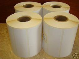 4 Rolls of 1375 3x1 Direct Thermal Labels Zebra 2844 Eltron Compatible - 1" Core for Zebra GC420d GC420t GK420d...