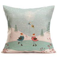 Pillow Cover,Haoricu Vintage Christmas Cartoon Smowman Penguin Sofa Bed Home Decoration Festival Pillow Case Cushion... N12