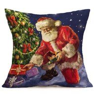 Pillow Cover,Haoricu Vintage Christmas Cartoon Smowman Penguin Sofa Bed Home Decoration Festival Pillow Case Cushion... N18