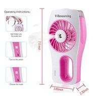 V-Resourcing Multifunction Handheld USB Mini Misting Fan,Rechargeable Portable Mini Humidifier Cooling Fan for... N6