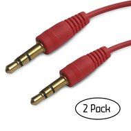 BesCable&reg; Aux Cord (2 Pack), 5ft (1.5m) Male to Male Aux Cable / Auxiliary Cord for Car, iPod, iPhone, Headphone... N2