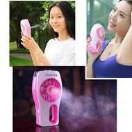 V-Resourcing Multifunction Handheld USB Mini Misting Fan,Rechargeable Portable Mini Humidifier Cooling Fan for... N7