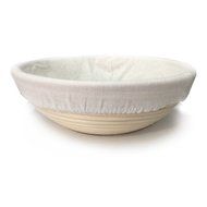 DIAOSnx Oval Banneton Bread Proofing Basket come with Linen Liner 8.3 x 5.6 inches