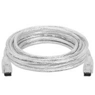 Cmple - IEEE-1394 FireWire iLink DV Cable 6P-6P M/M -15ft (BLACK) N2
