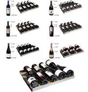 Allavino FlexCount VSWR172-2SSLN - 172 Bottle Dual Zone Wine Refrigerator with Left Hinge
