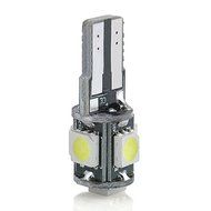 10x T10 White Led Free Canbus Error 5 SMD Car Side Wedge light Bulb 168 194 W5W N2