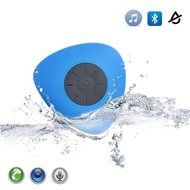 Kekexili Speaker Portable Bluetooth Wireless Silicone IPX4 Waterproof Speaker Bathroom with Suction Cup Red N15