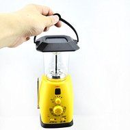 Solar Dynamo Powered AM FM Radio with Flashlight Camping Emergency Lamp N2