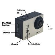 ABLEGRID&reg; AG9000X 30-meter Waterproof 16MP 2.0 inch WIFI Ultra-HD 4K Sports Action Camera with 170&deg; wide Angle... N7
