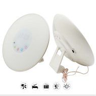 Yun Wake Up Light Sunrise Simulation Alarm Clock Radio, with FM Radio Sounds,Colored Sunrise Simulation